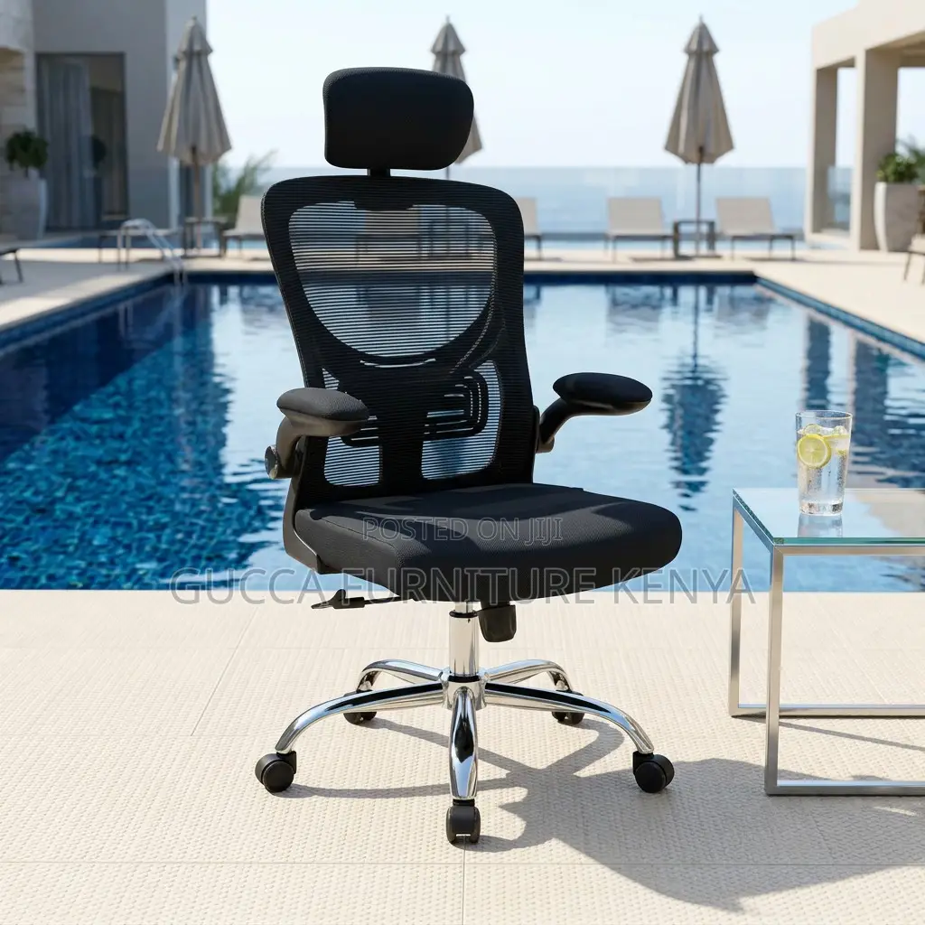 Ergonomic Study Chair With Flip Armrest