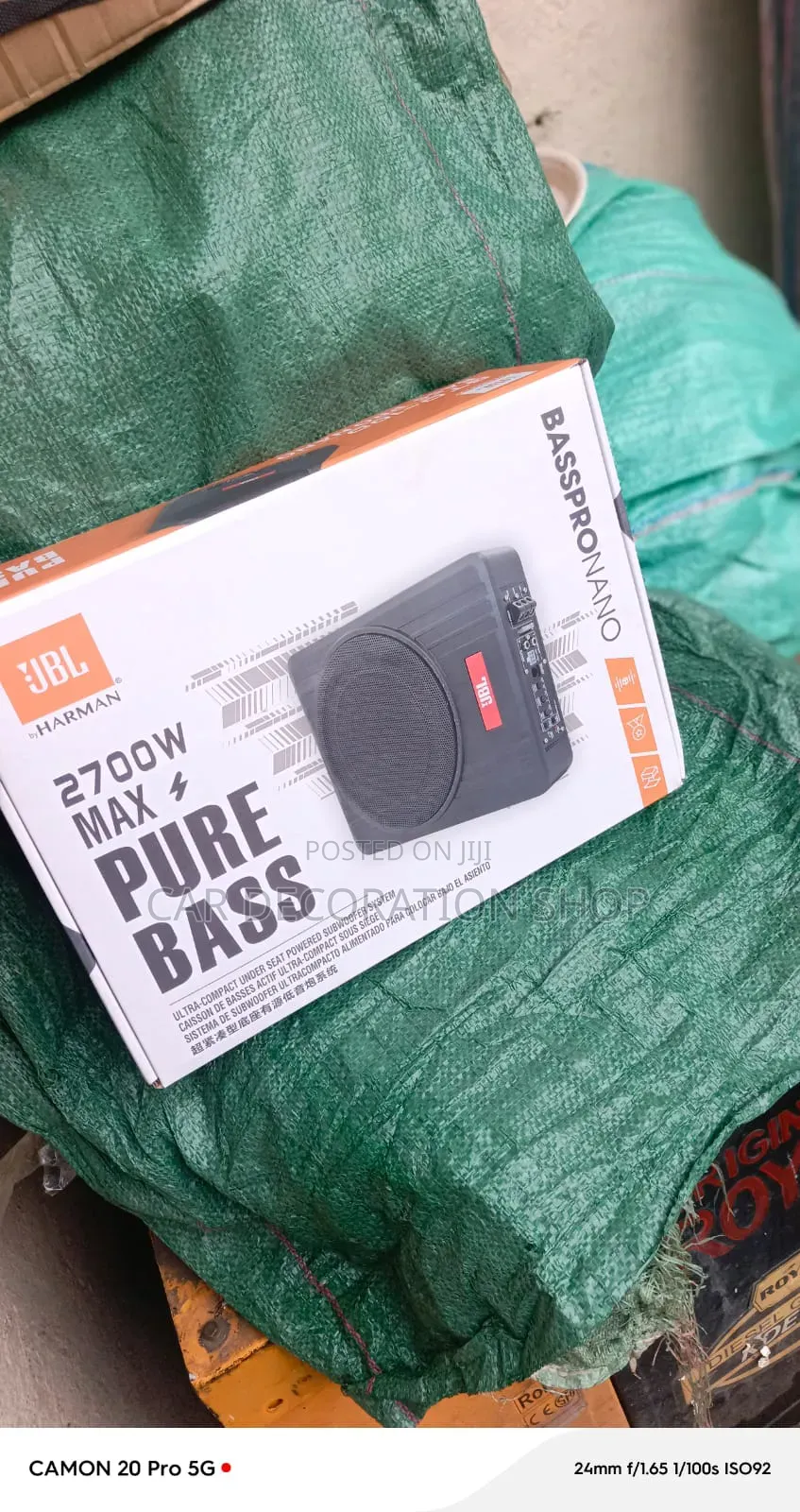 JBL Bass Pro Nano 2700w Underseat Subwoofer