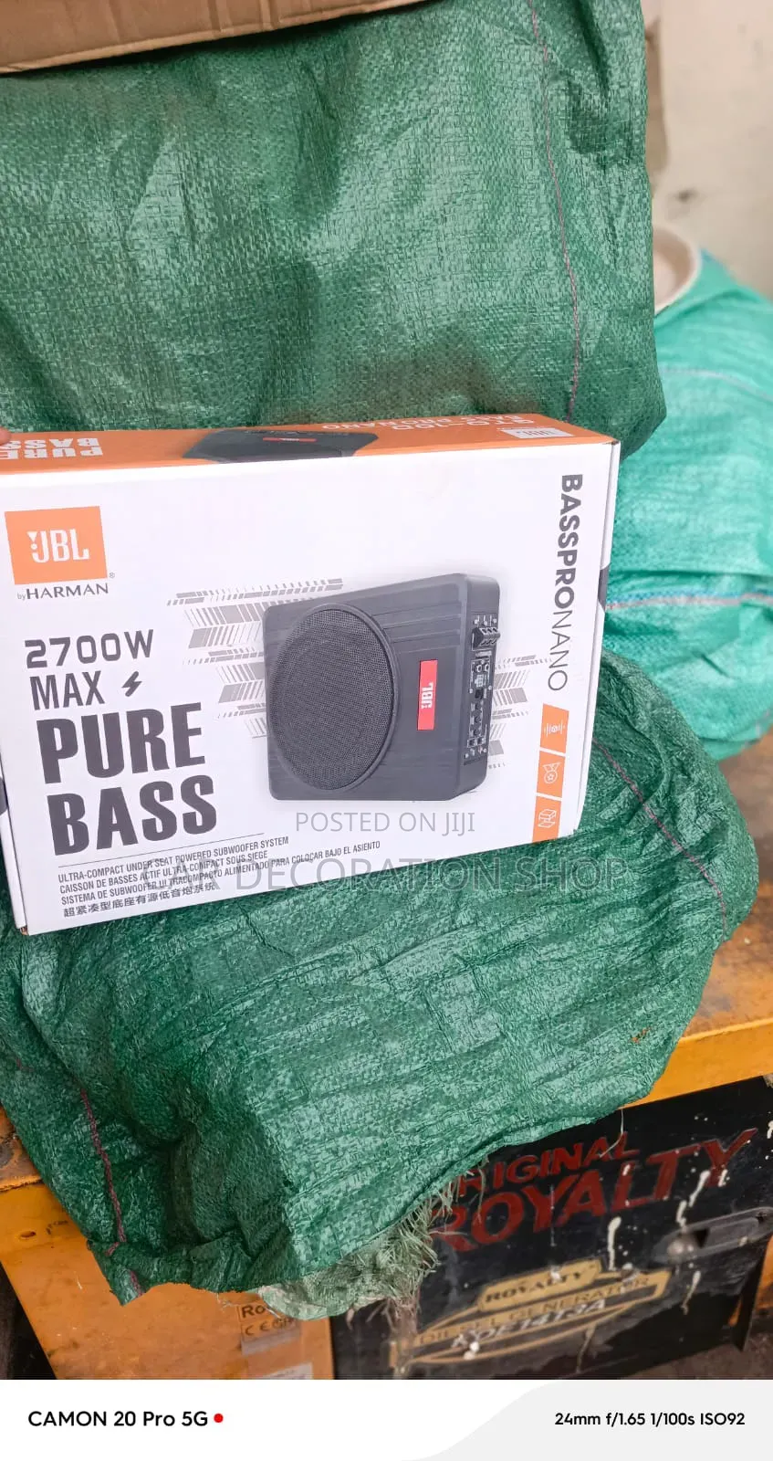 JBL Bass Pro Nano 2700w Underseat Subwoofer