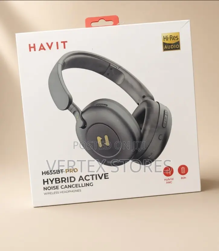 HAVIT Wireless Over Ear Noise Cancelling Headphones-H655bt PRO ANC
