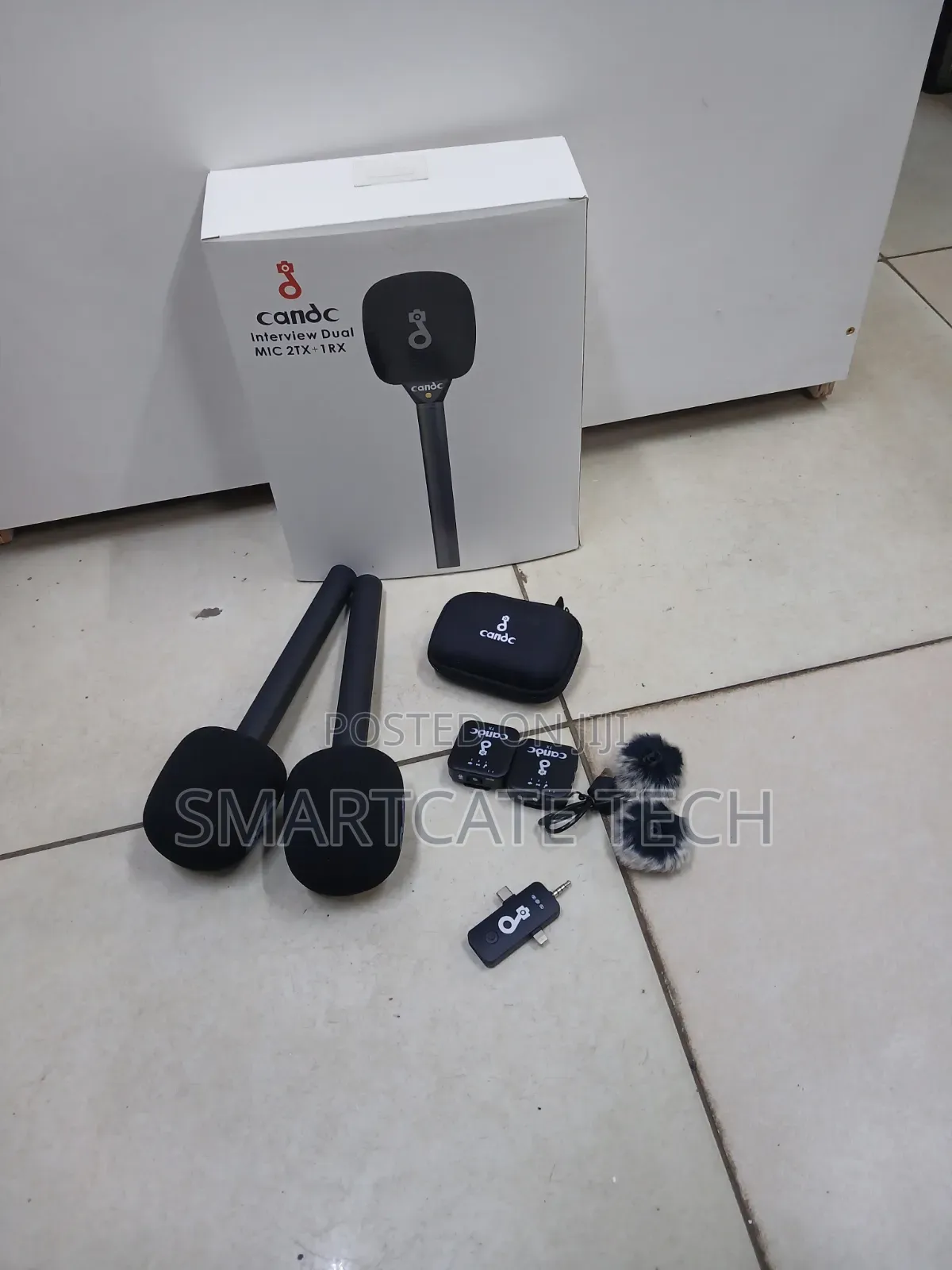 CANDC Professional Wireless Interview Mic – 2 Transmitters