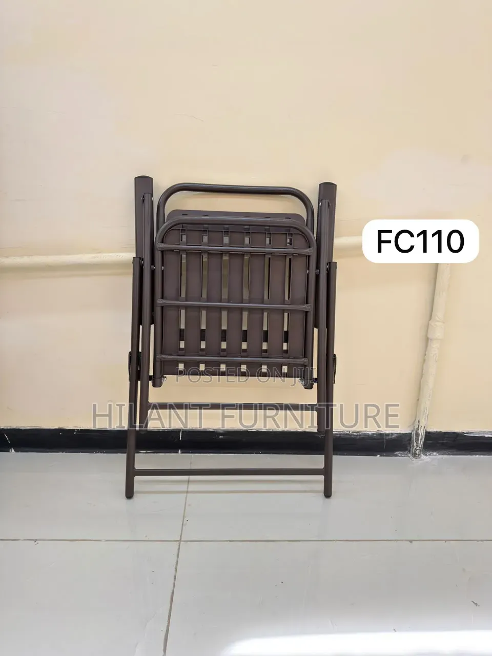 Heavy-Duty Plastic Foldable Armchair