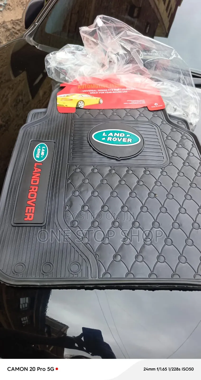 Heavy Duty 5pc Rubber Land Rover Rubber Mats With Diamond Pattern
