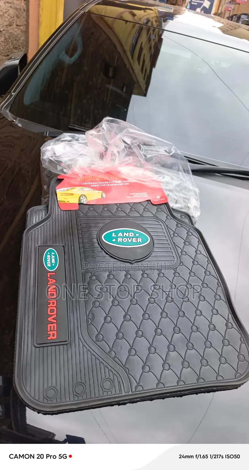 5_piece All Weather Land Rover Logo Rubber Floor Mats