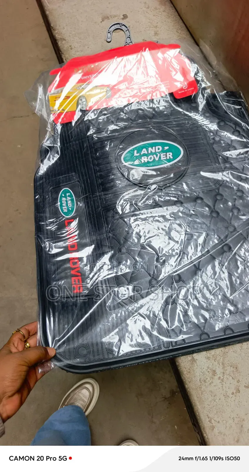 5_piece All Weather Land Rover Logo Rubber Floor Mats