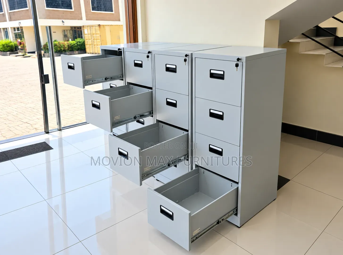 Storage Cabinet $4-Drawers Lockable Units