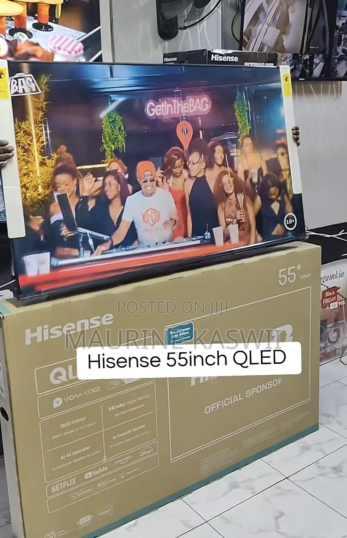 Hisense 55”q6qken Qled Quantum Dot Frameless TV