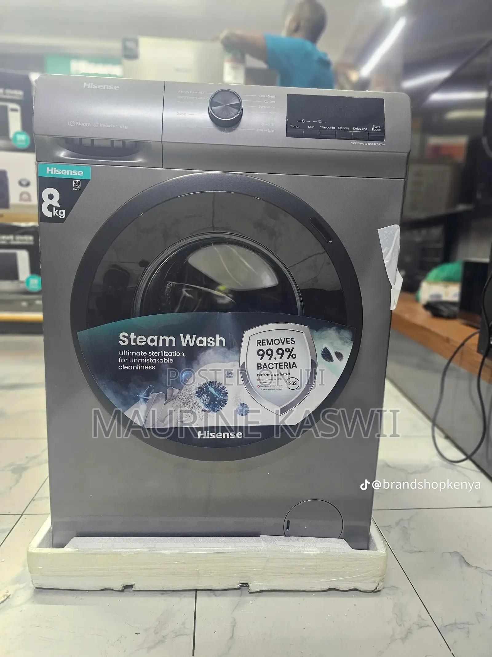 Hisense 8kg Washer With Inverter Motor Full Automatic Machine