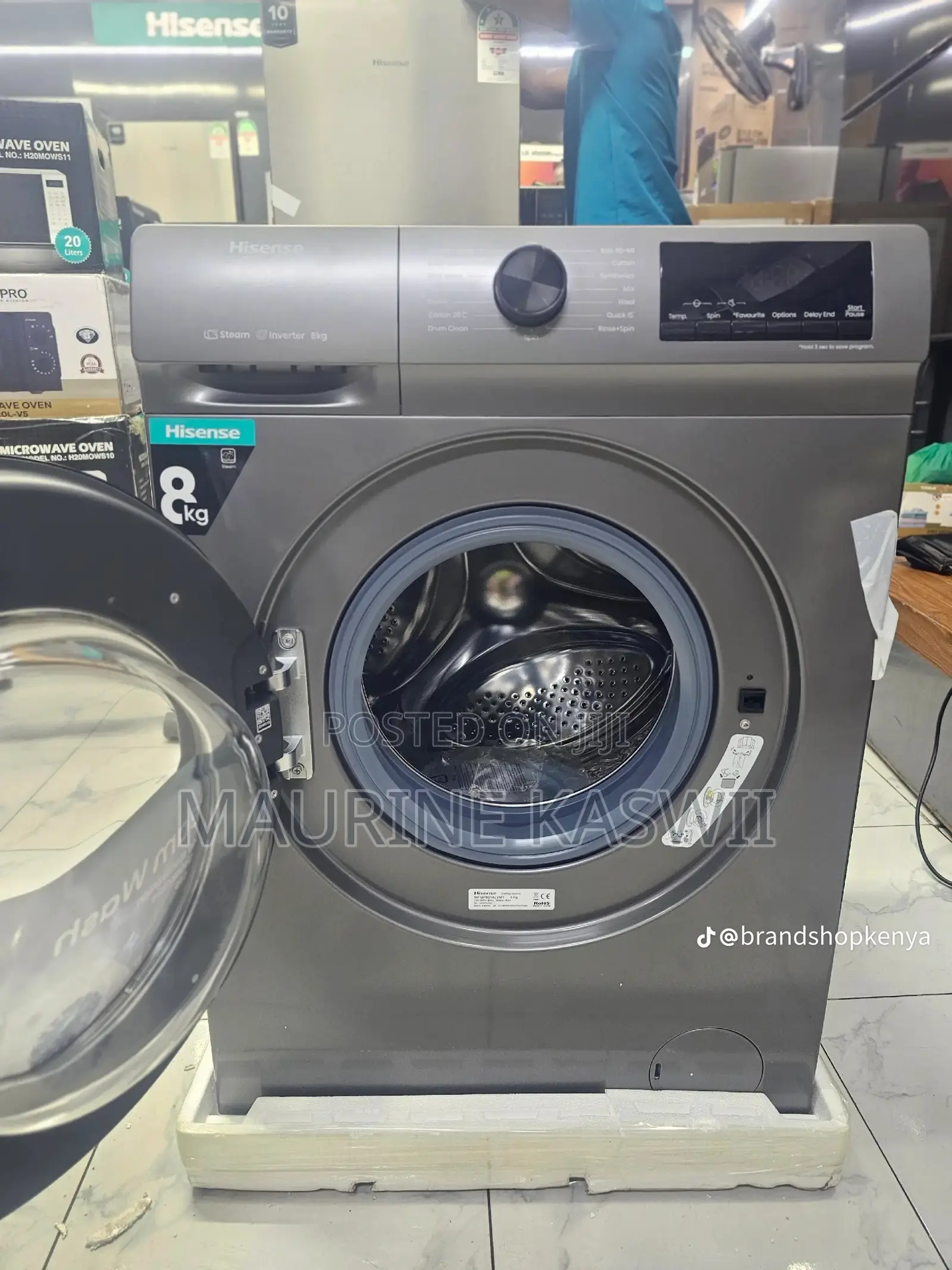 HISENSE 8Kg Inverted Motor Machine-Wfqp8014evmt