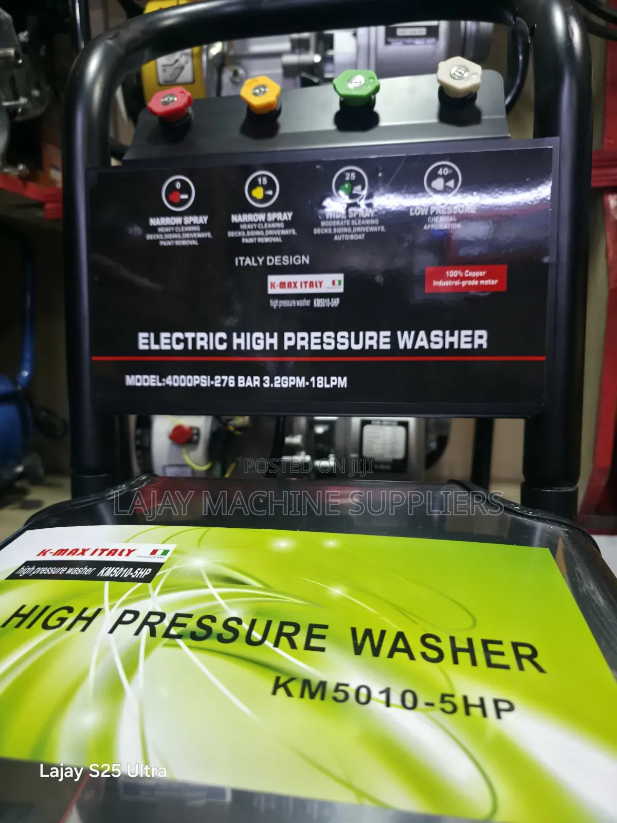 K-Max Italy KM5010-5HP Electric High Pressure Washer 4000PSI 5hp