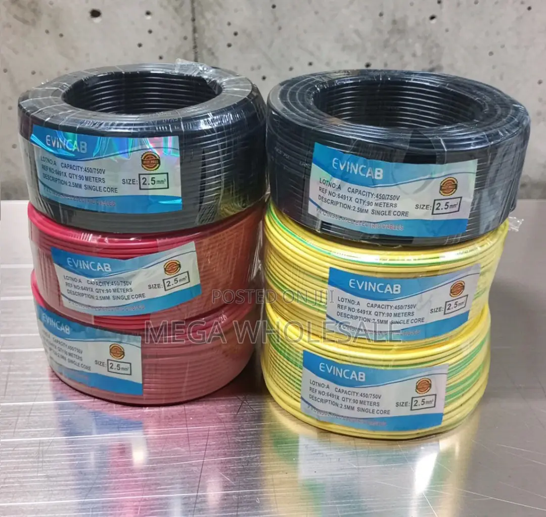 Durable Copper 1.0mm,1.5mm,2.5mm,4.0mm Single Core Wiring Cables.