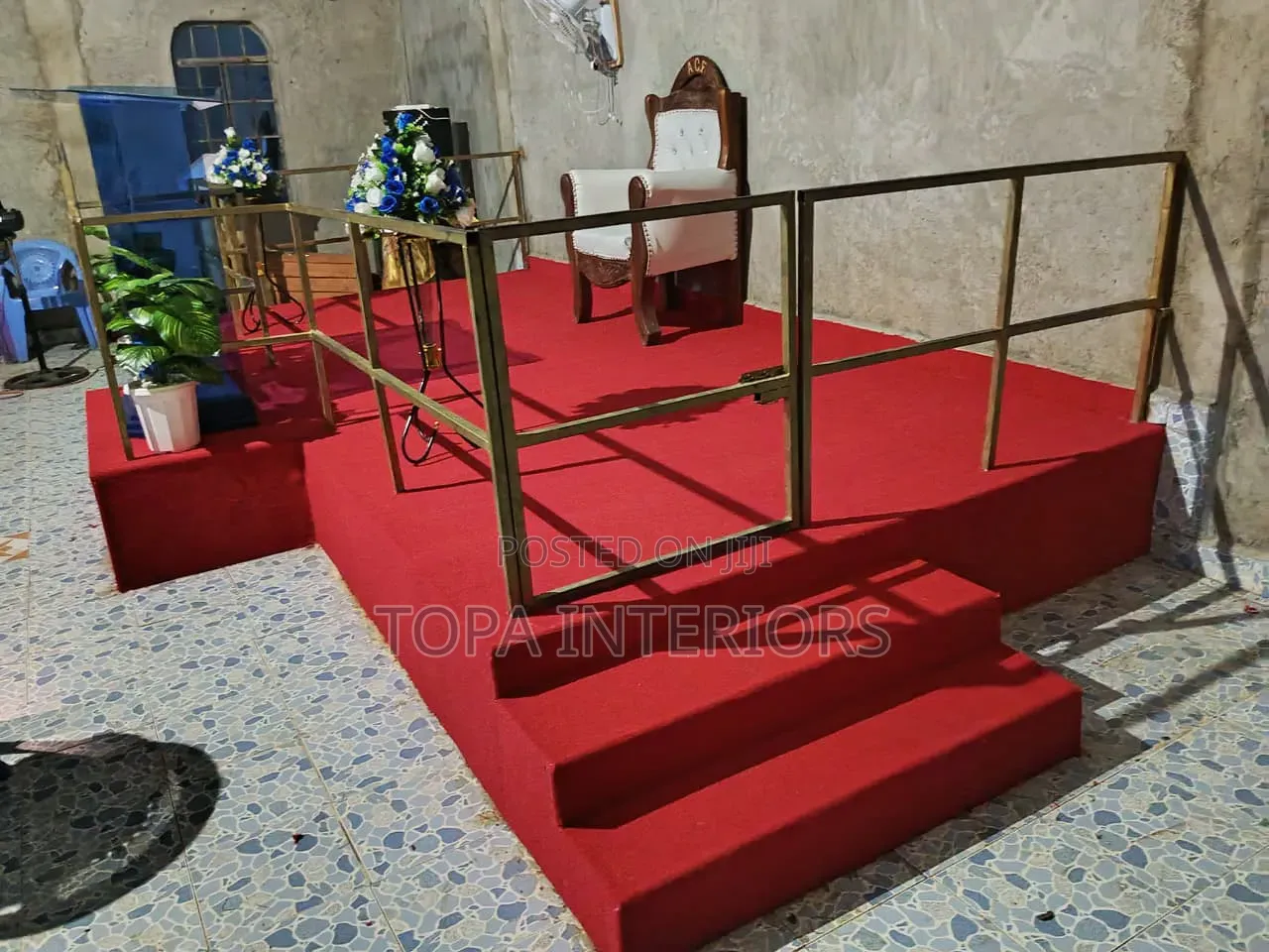 Red Wall to Wall Carpets for Church Altar Covering