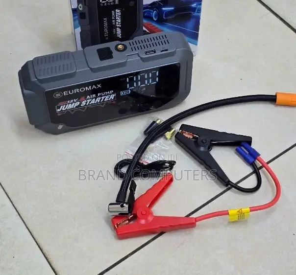 Euromax Heavy Duty Car Jump Starter Kit With Aip Pump 3000a Peak