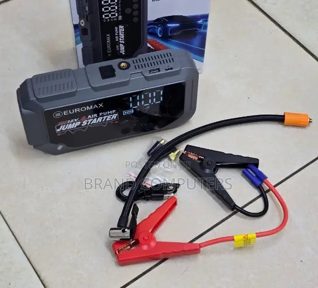 Euromax EMK3 Heavy Duty Multifunctional Jump Starter KIT With Air Pump