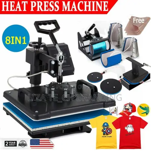 Multifunctional Heat Press Transfer Combo Sublimation Machine 8 in 1