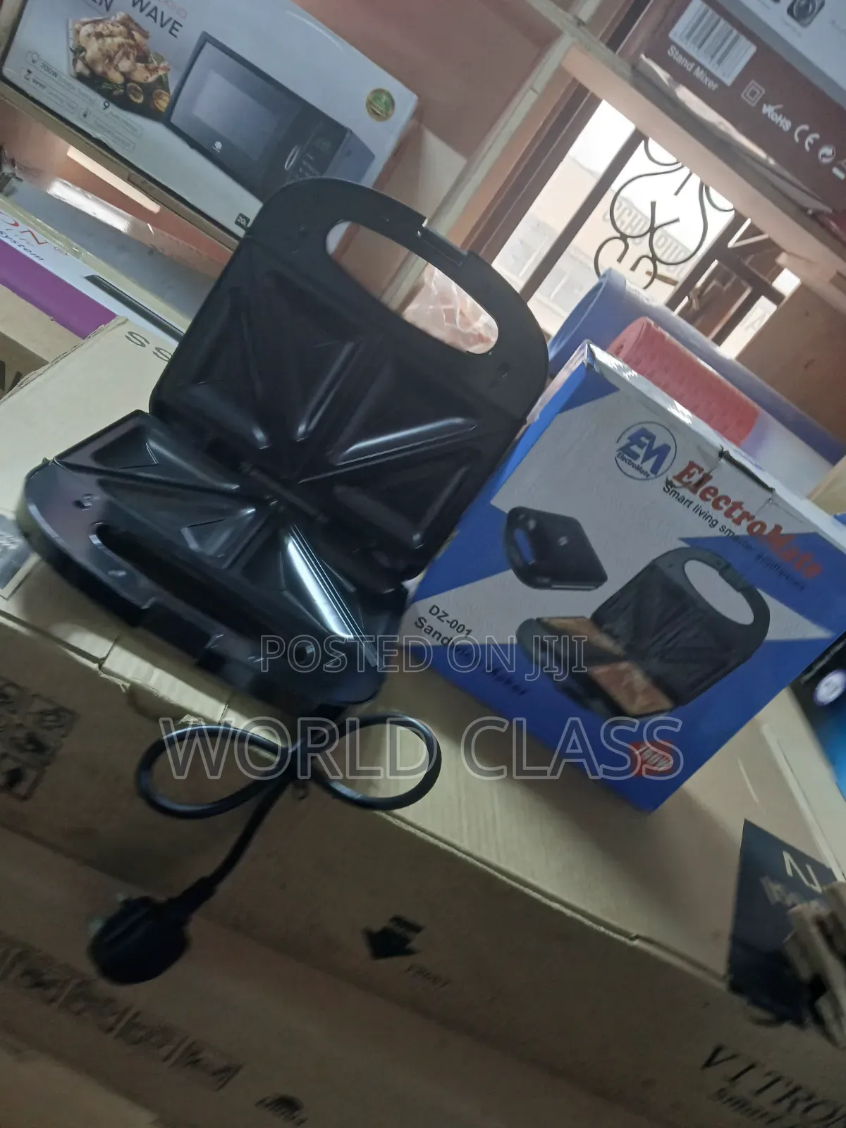 ElectroMate 750W 2-Slice Electric Sandwich Maker