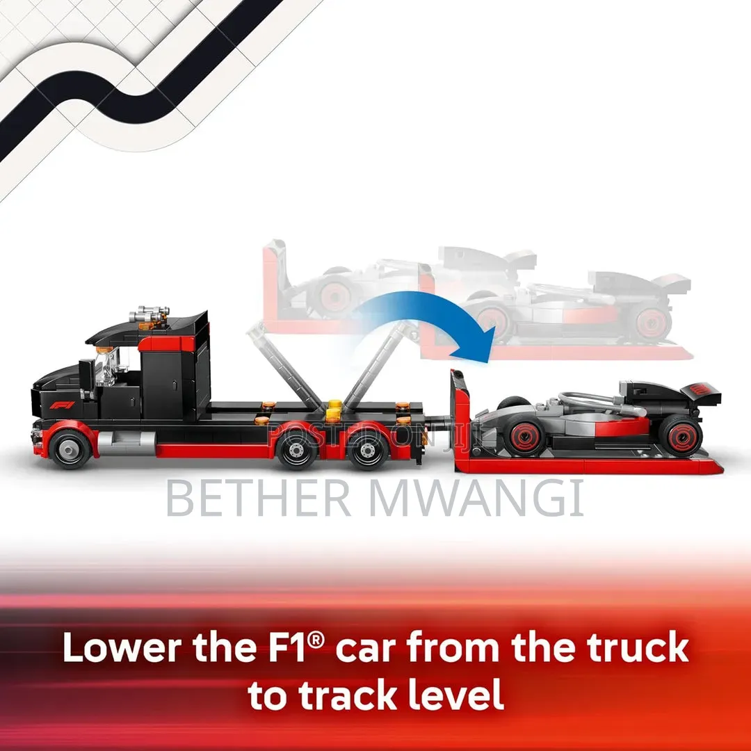 City F1 Display Truck With Audi F1 Race Car in Kenya