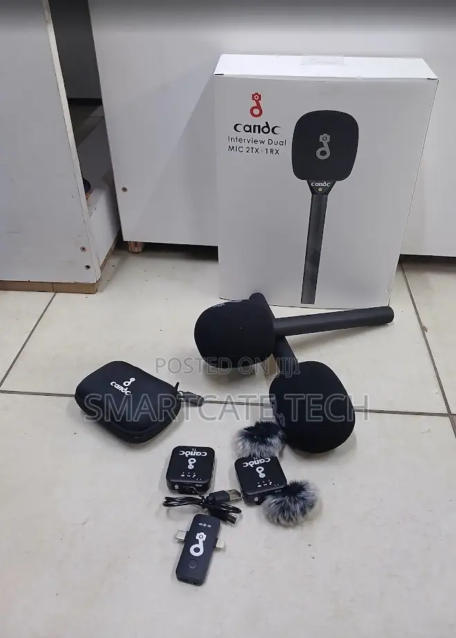 CANDC Wireless Microphone Set – 2 Transmitters, 1 Receiver