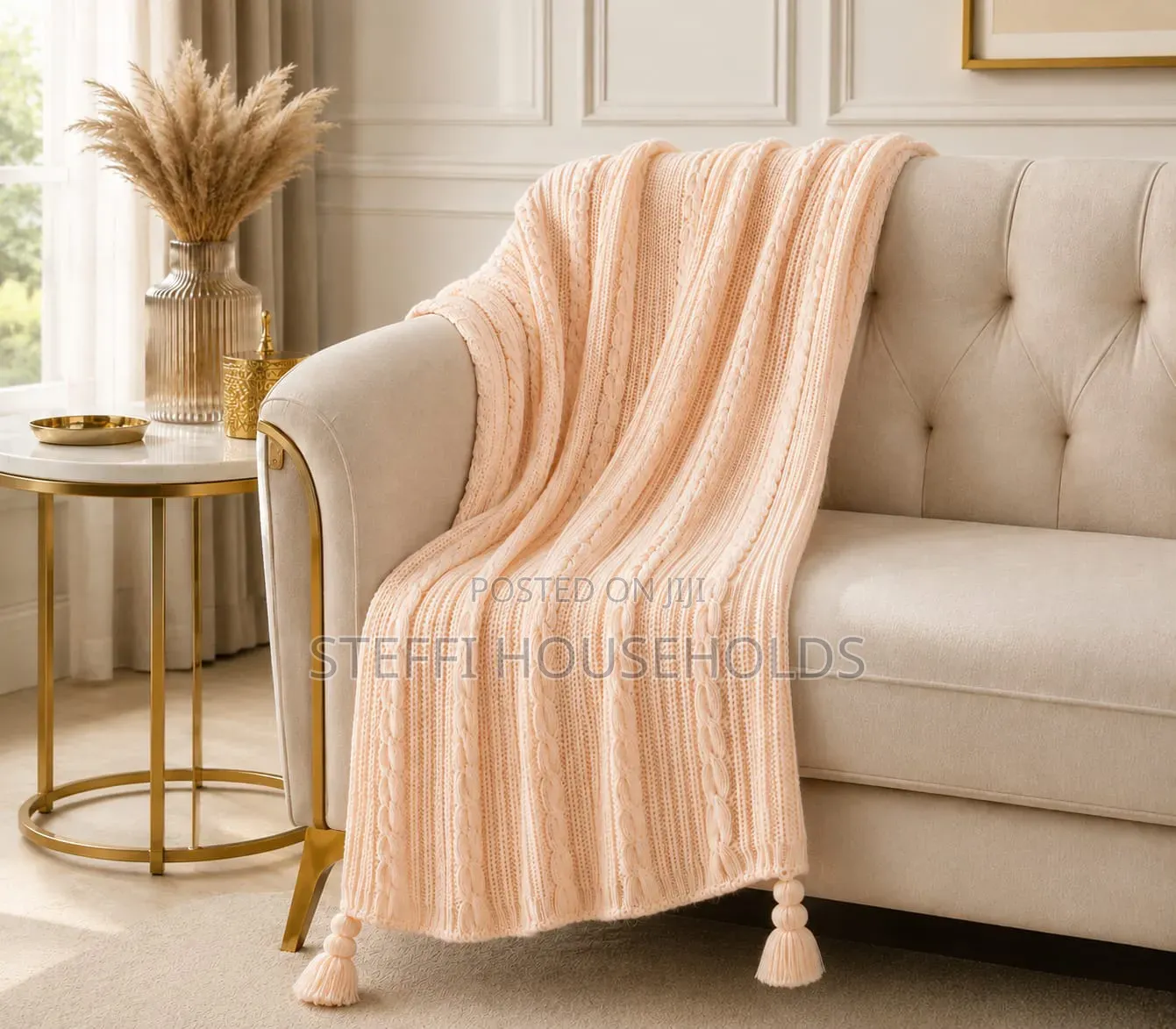 Knitted Throw Blanket