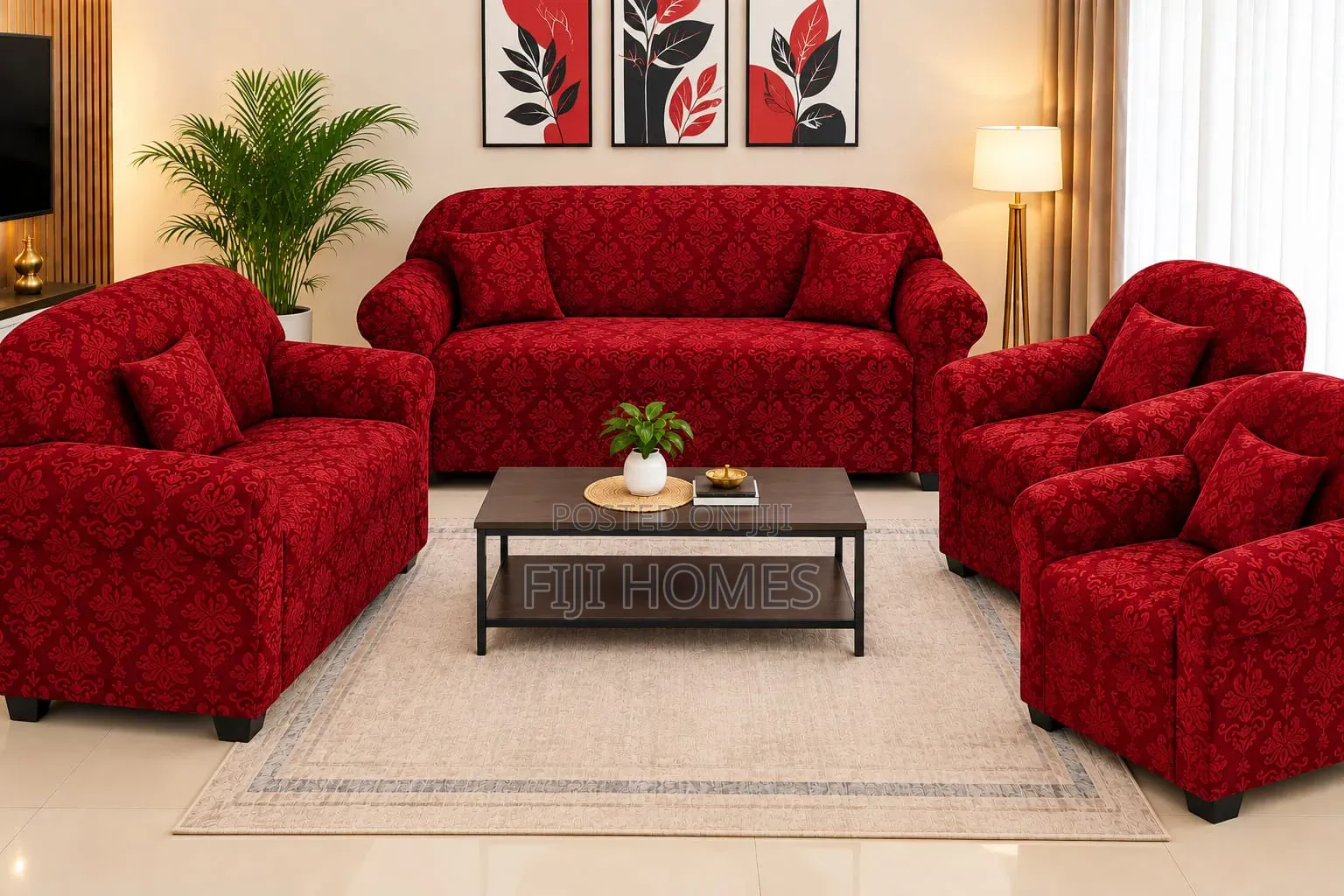 Fitted Jacquard Sofa Covers | With Free Pillow Cases