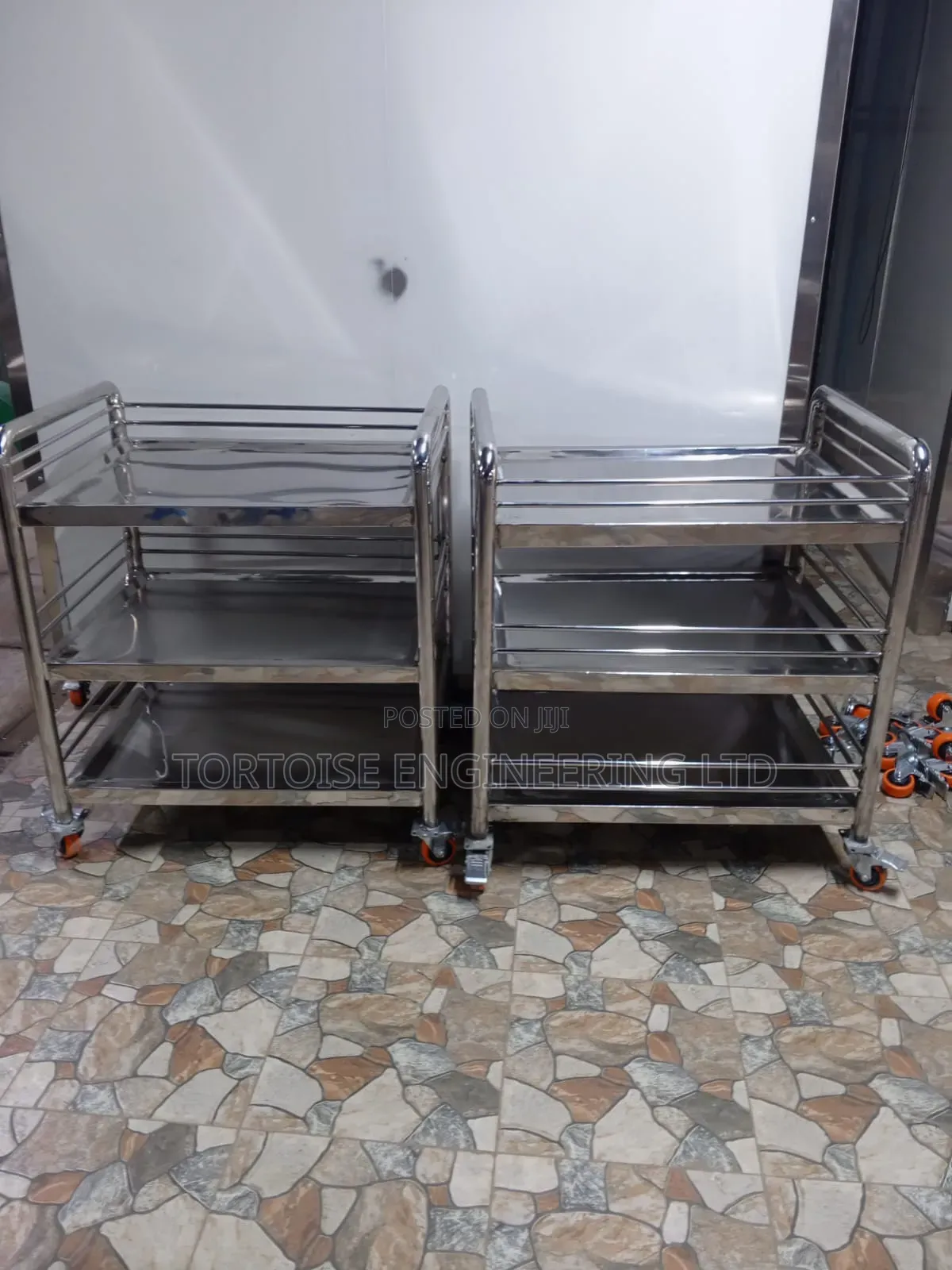3 Tier Stainless Steel Trolley