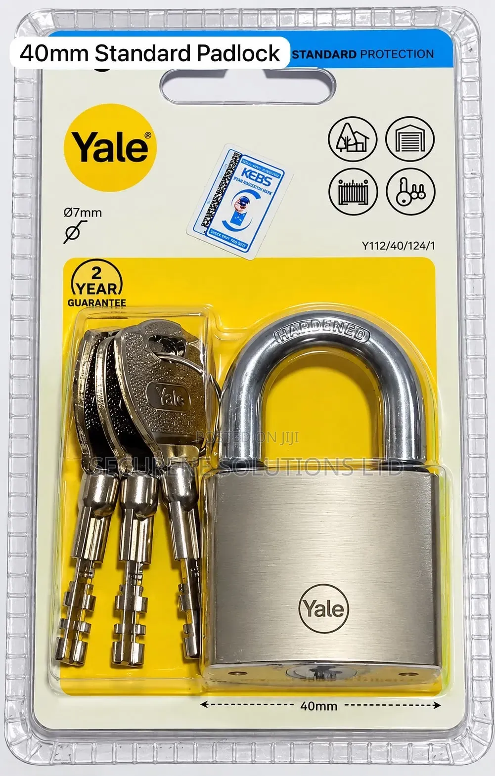Yale 40/50/60/70mm Standard Padlock(specifically Model Y).