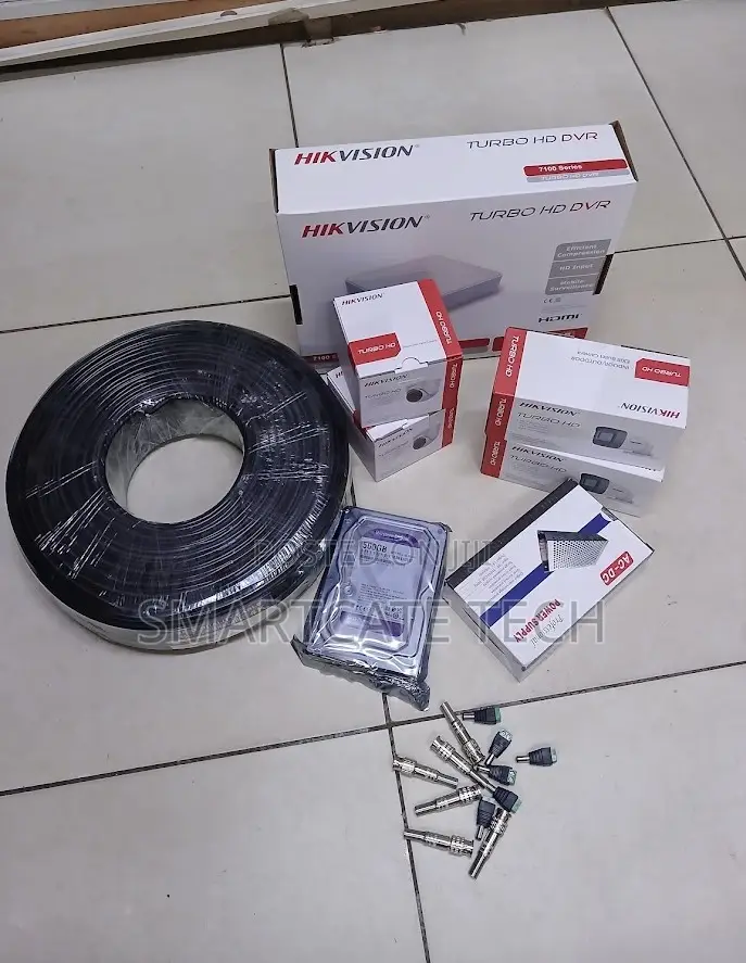 Hikvision 4CH 2MP CCTV Cameras Complete Security Kit With DVR