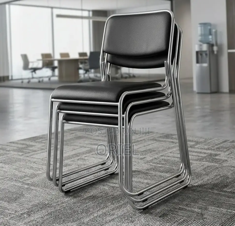 Office Chair : Stackable Chrome Visitor Chair