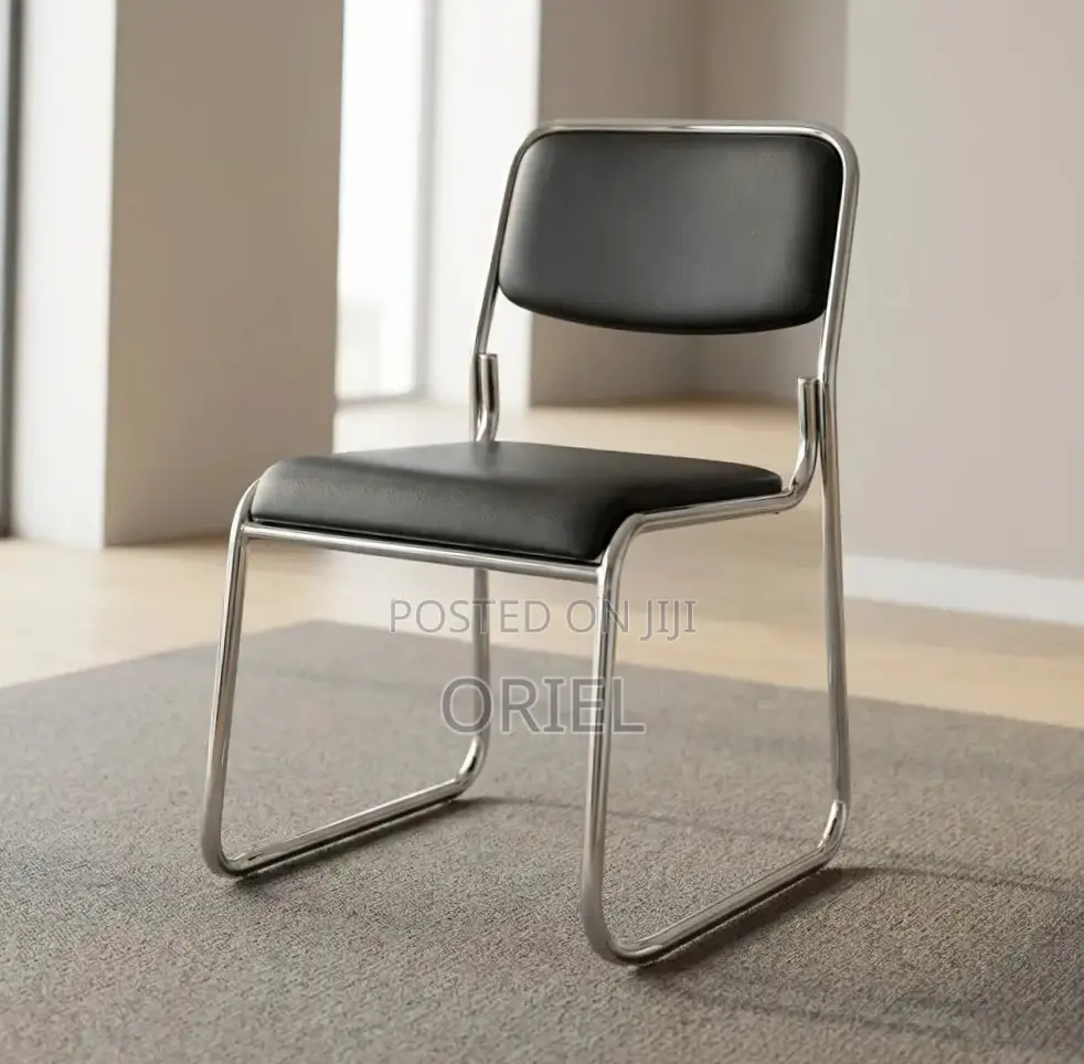 Office Chair : Stackable Chrome Visitor Chair