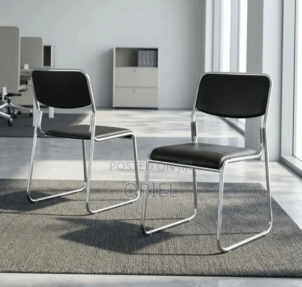 Office Chair : Stackable Chrome Visitor Chair