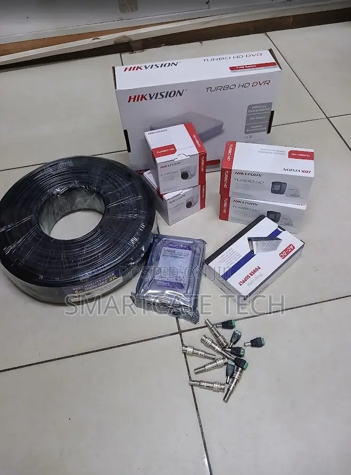 Hikvision 4CH 2MP CCTV Security Camera System Kit With DVR