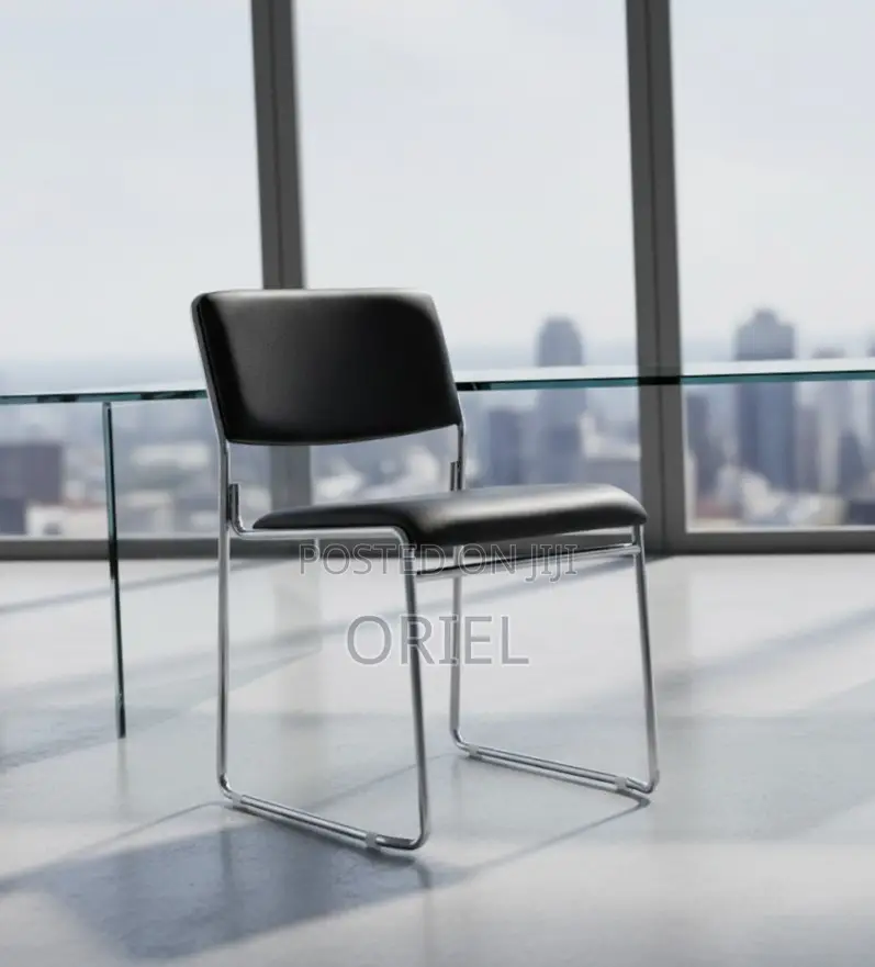 Office Chair : Stackable Chrome Visitor Chair