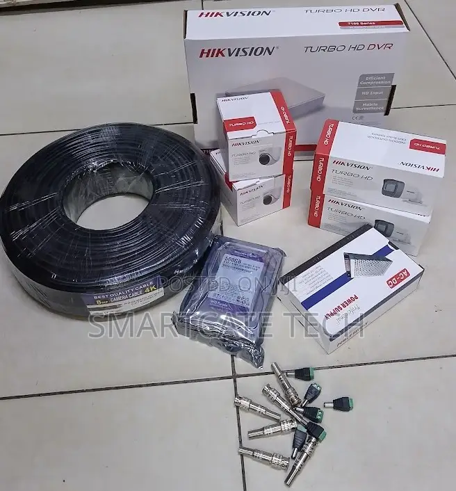 Hikvision 2MP CCTV Camera Kit 4 Channel Complete Surveillance System