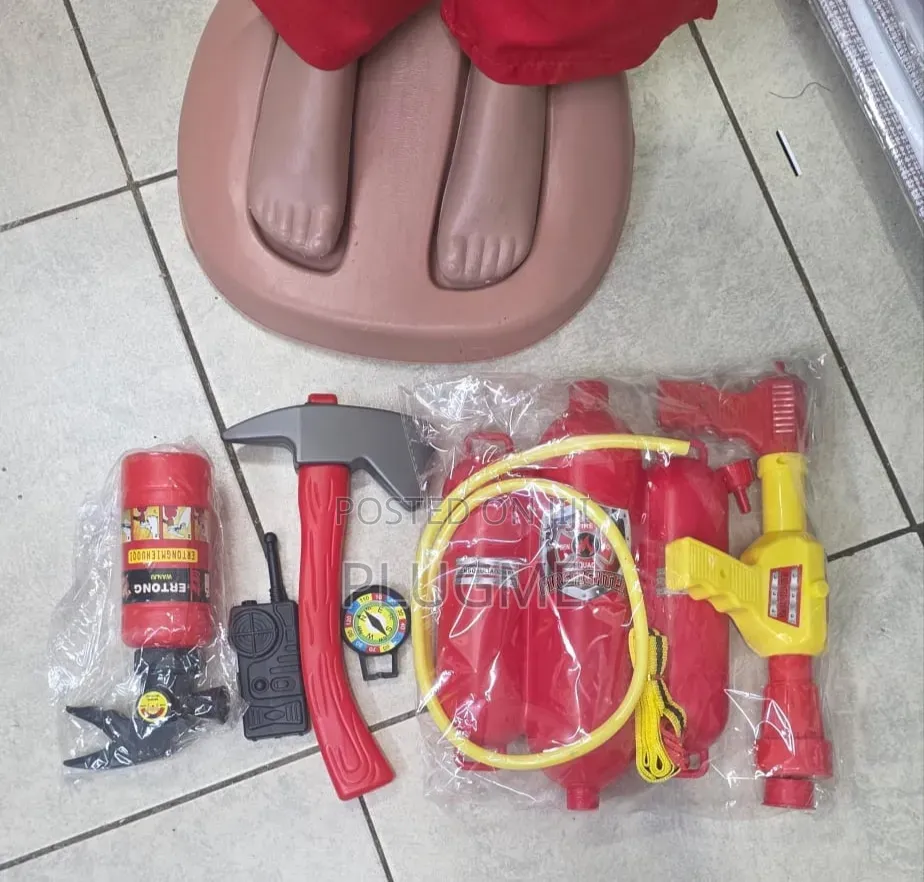 Professional Children Fireman Cosplay Costume (4-12 Yrs)