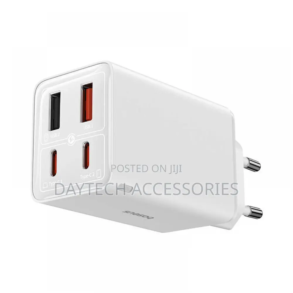 Baseus GaN3 Pro 4 Ports Desktop Charger 65W - White