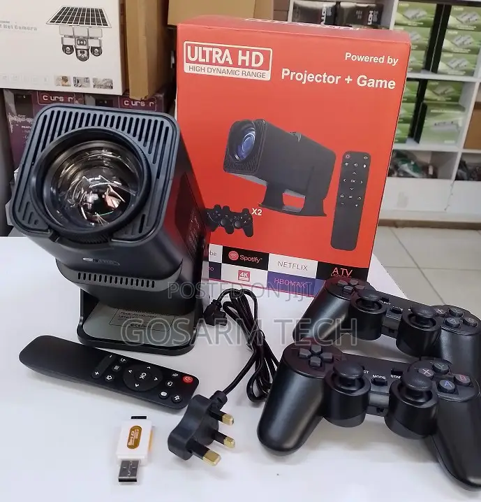 HY320 2-in-1 Projector Plus Gaming Consoles – Wi-Fi Gaming Projector
