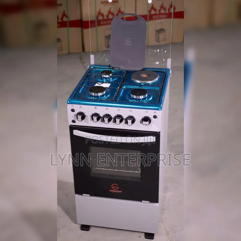Eurochef -50*55 (3+1) Standing Cooker Fresh Silver Color
