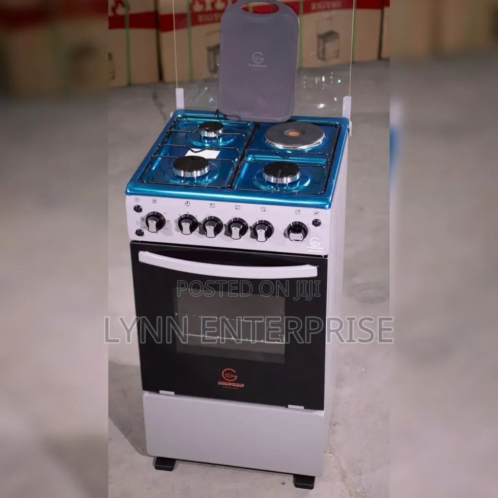 Eurochef -50*55 (3+1) Standing Cooker Fresh Silver Color