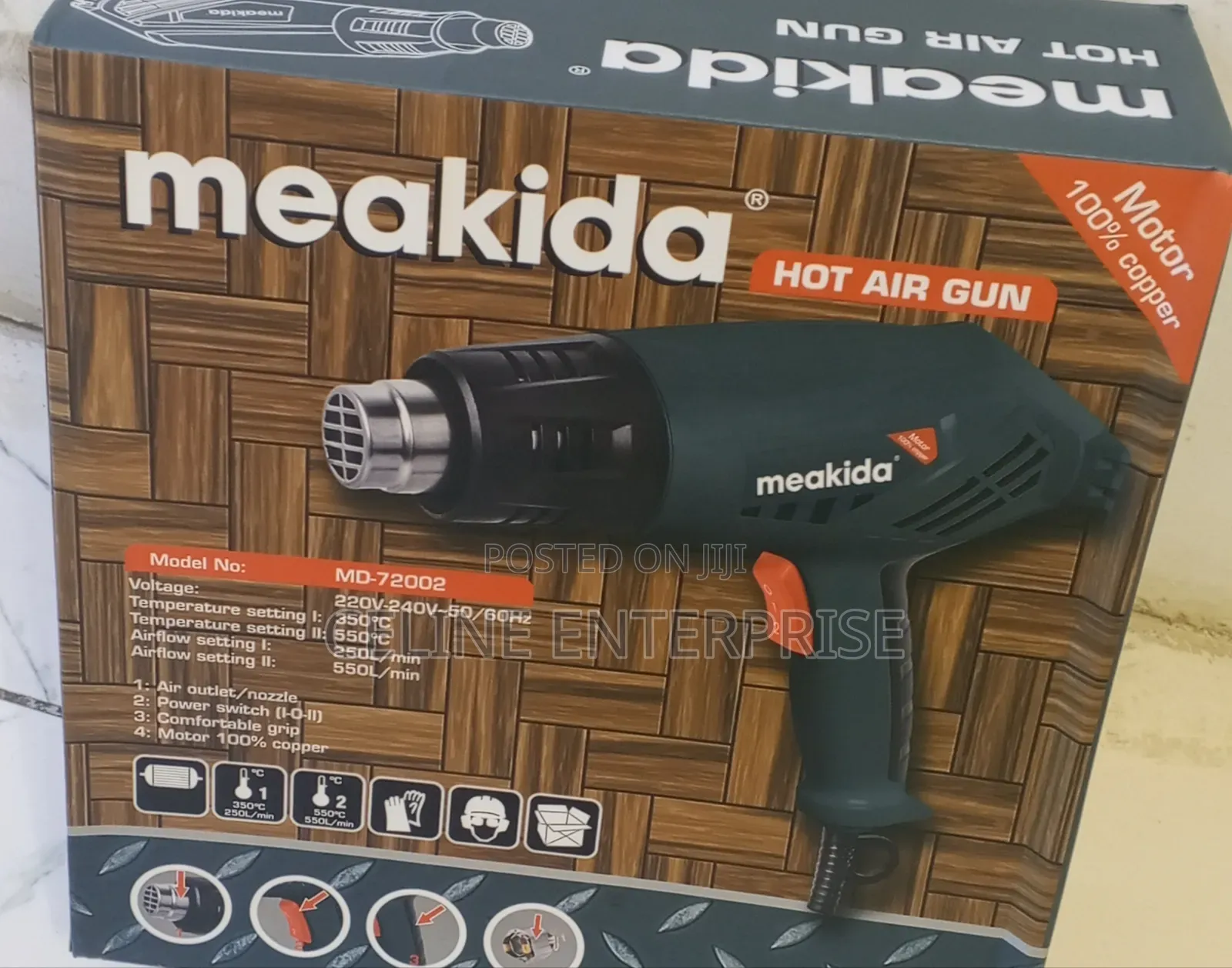 MEAKIDA Professional Heat Gun – Hot Air Blower