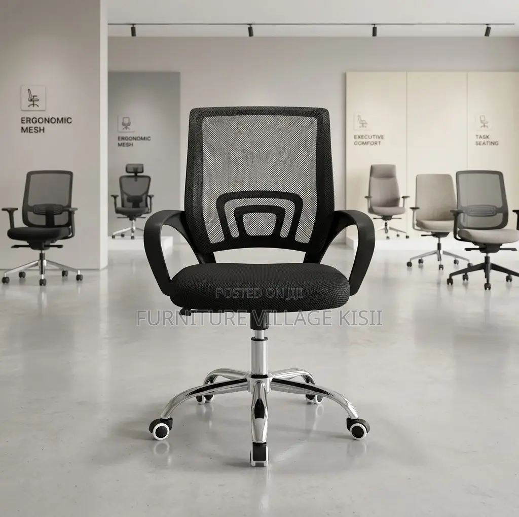 Office Chair; Swivel Adjustable Midback Mesh Chair