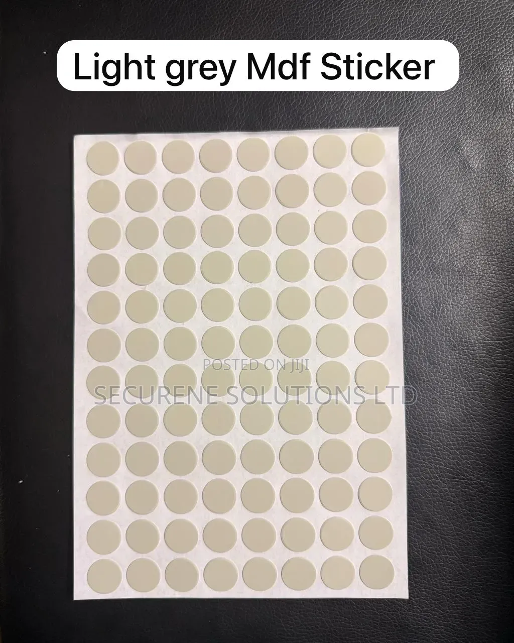 Whitevand Grey 96 Individual Self-Adhesive Screw Hole Cover Caps