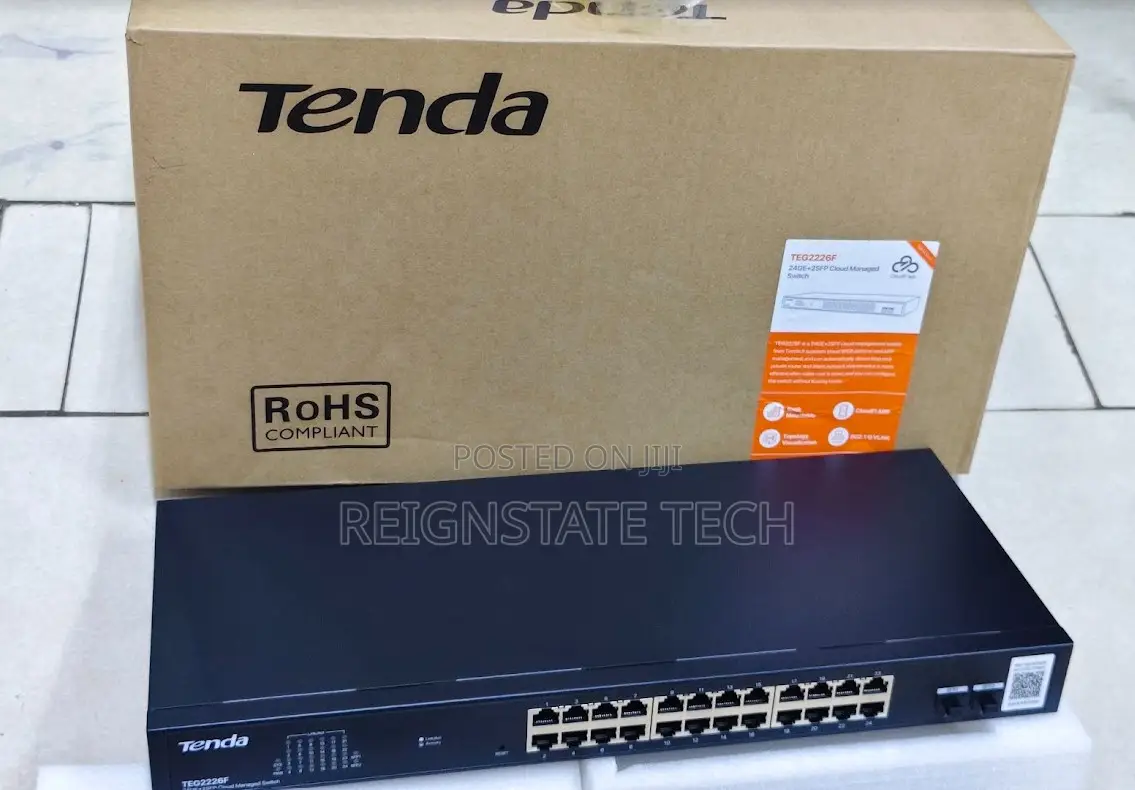 Tenda TEG2226F 24GE+2SFP Cloud Managed Switch