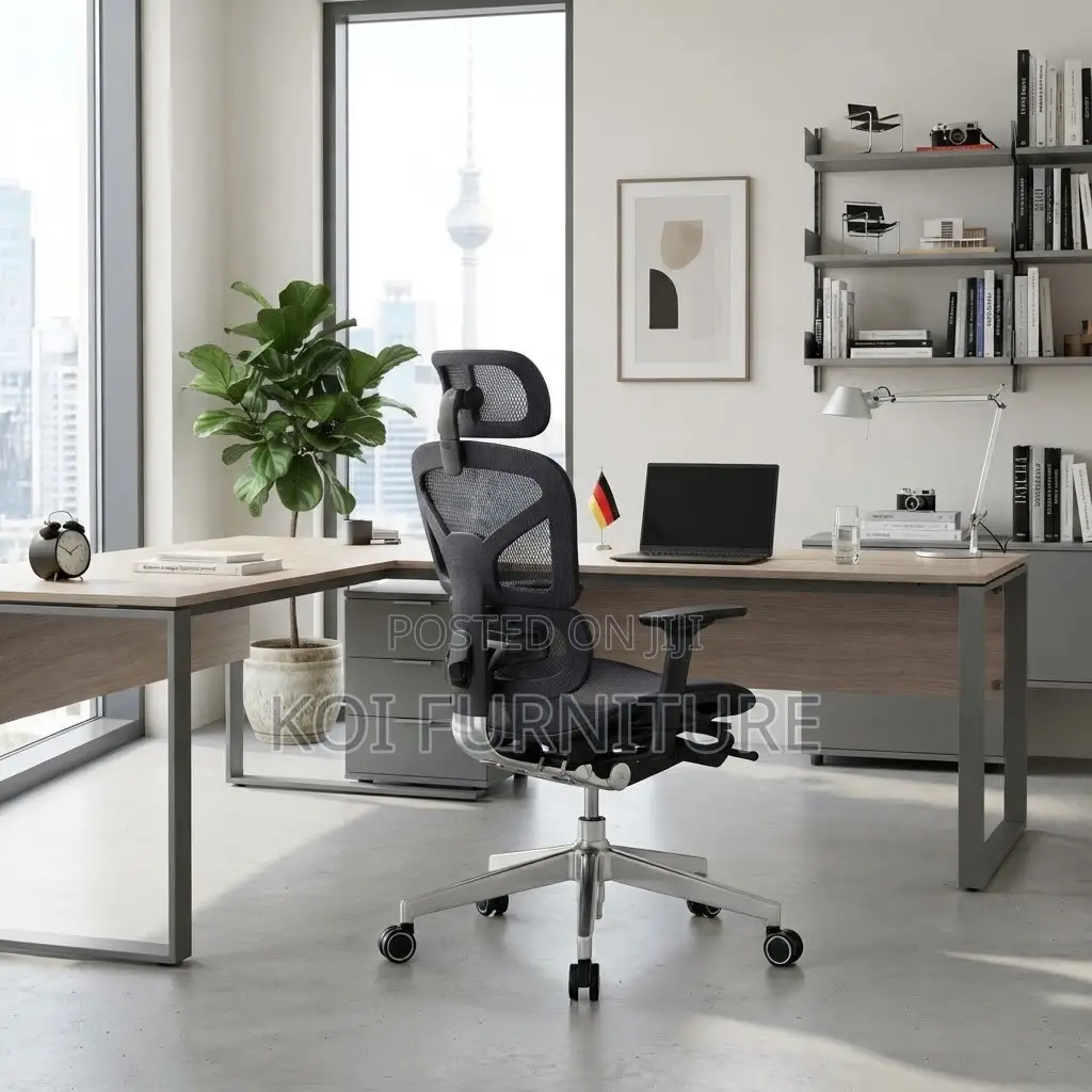 Office Chairs; Executive High Orthopedic Seat With Return Footrest