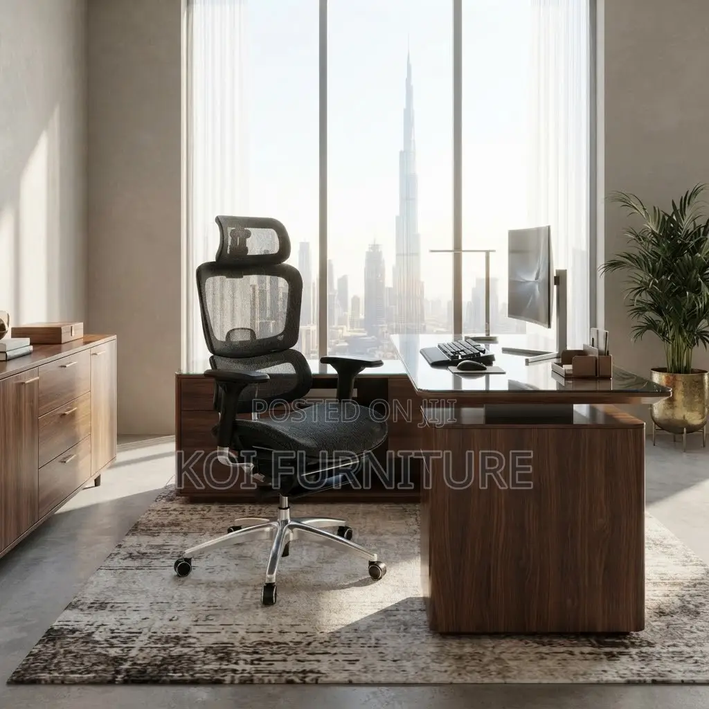 Office Chairs; Executive High Orthopedic Seat With Return Footrest
