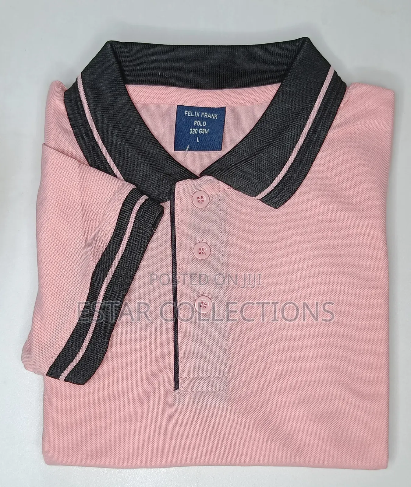 Pink Black Polo