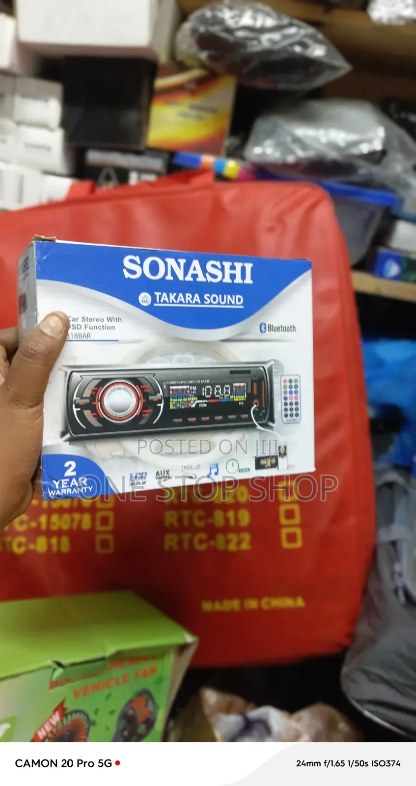 Sonashi Bluetooth Radio With Complete Wiring Harness Cables,remote