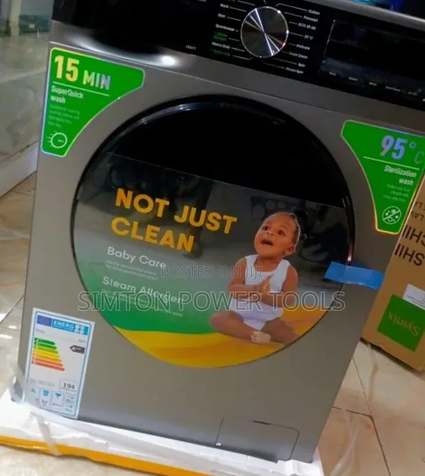 Syinix 8kg Front Load Inverter BLDC Washing Machine