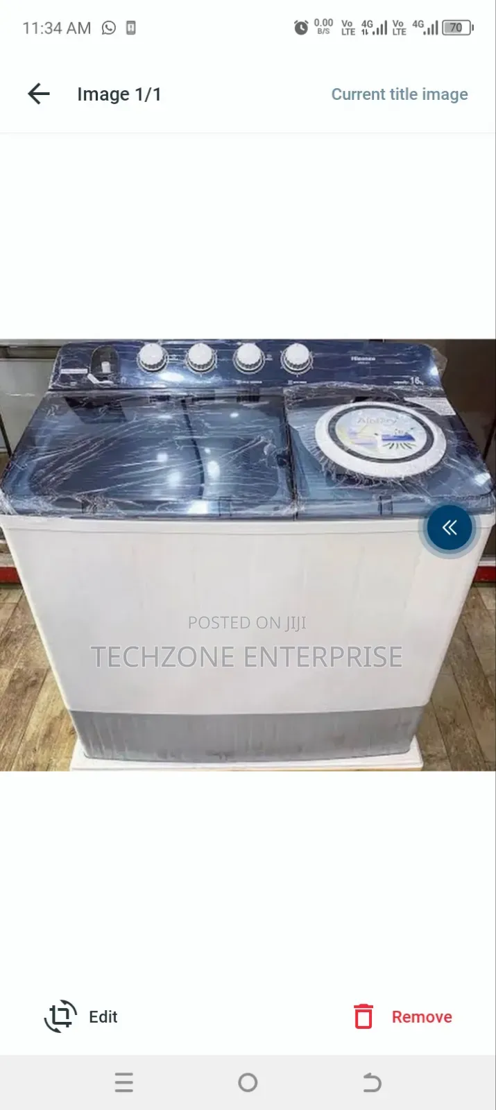 Hisense 14kg Twin Tub Washing Machine Wsbe141