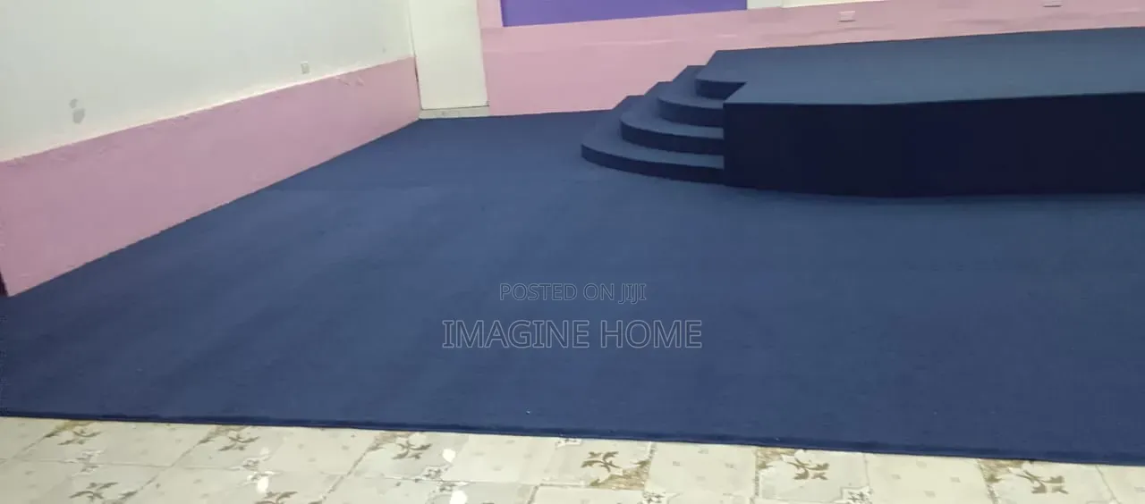 Modern Carpet Blue Wall to Wall Carpet
