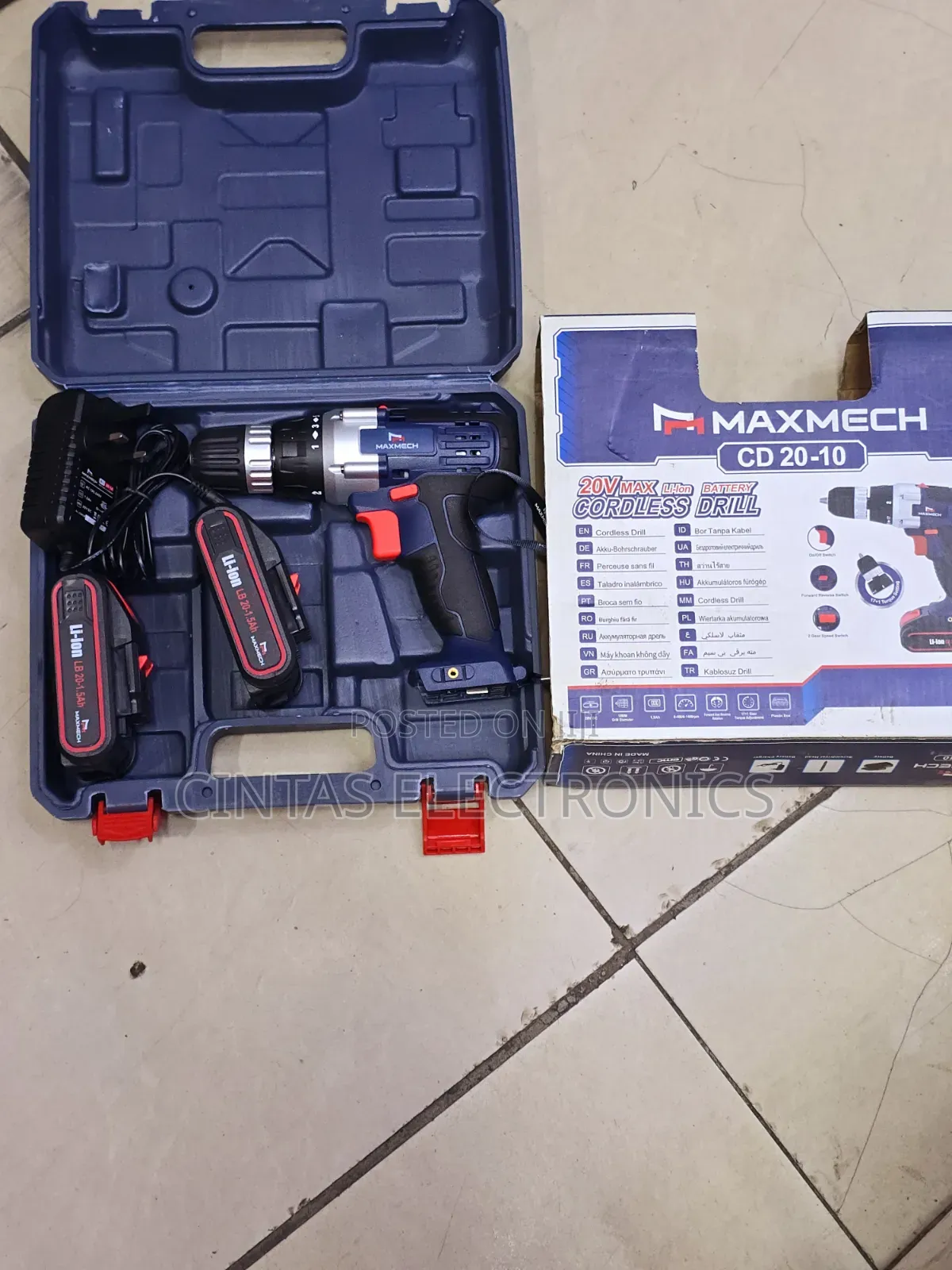 20v Maxmech Cordless Drill/ Cordless Drill